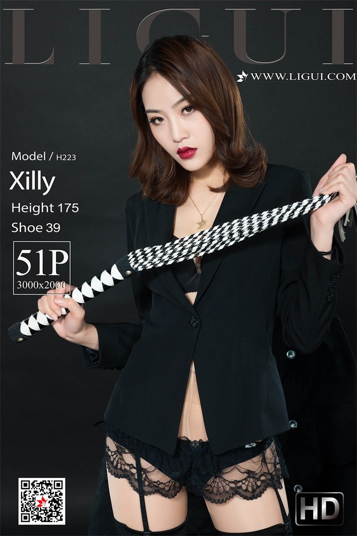 [Ligui丽柜] 2019.09.04 黑丝丽人 Model Xilly [51+1P/114MB]插图